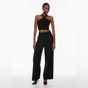 Aritzia Sculpt Knit Criss Cross Cropped Top